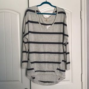 NWT FREE PEOPLE STRIPE KNIT PULLOVER